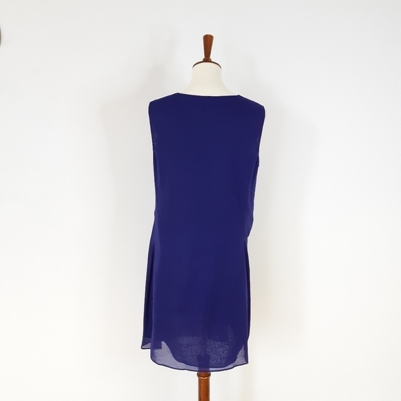 Jil Sander | Pleated Bow Dress in Deep Violet - Picture 4 of 10